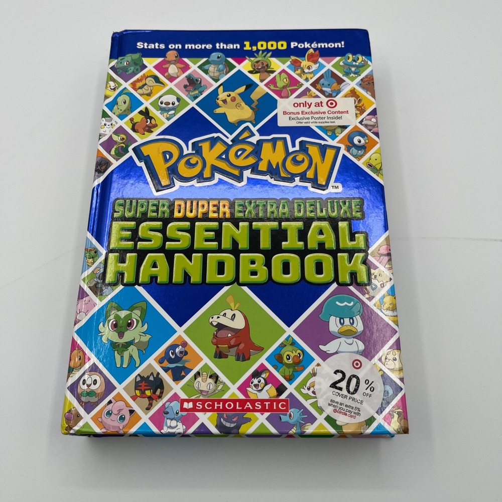 Pokemon Super Duper Extra Deluxe Essential Handbook Scholastic Target Exclusive